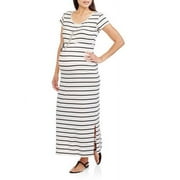Oh! Mamma Maternity Cap Sleeve Striped M
