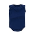 thumbnail image 2 of Asxite Toddler Romper Solid Sleeveless Bodysuit Casual Breathable Airy Soft Summer 0-24M, 2 of 6
