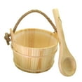thumbnail image 5 of jicheng Sauna Wooden Bucket with Ladle Sauna Heater SPA Winter Sauna Accessories Set, 5 of 9