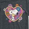 thumbnail image 3 of Peanuts - Hug Heart Flower - Men's Short Sleeve Graphic T-Shirt, 3 of 6