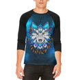 thumbnail image 1 of Totem Wolf is my Spirit Animal Mens Raglan T Shirt White-Black LG, 1 of 2