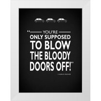 Rogan, Mark 25x32 White Modern Wood Framed Museum Art Print Titled - Italian Job Doors Off