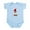Sky Blue, variant on CafePress - English Bulldog Christmas Body Suit - Baby Light Bodysuit, Size Newborn - 24 Months