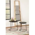 thumbnail image 2 of Loannis 2-piece Round Mango Wood Nesting Table Matte Black, 2 of 10
