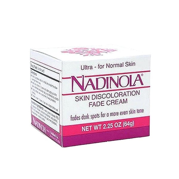 Nadinola Skin Discoloration Fade Cream For Normal Skin 2.25 Oz