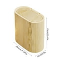 thumbnail image 5 of Step-On Trash Can with Lid Space Saving Kitchen Bathroom Garbage Bin for Narrow Spaces(Beige-A), 5 of 6