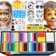 thumbnail image 1 of Kit de pintura facial Jollidecor Professional con 12 x 10 ml Split Cake, 1 of 8