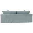 thumbnail image 5 of Sunset Trading Newport 94" Fabric Slipcovered Recessed Fin Arm Sofa in Blue, 5 of 7