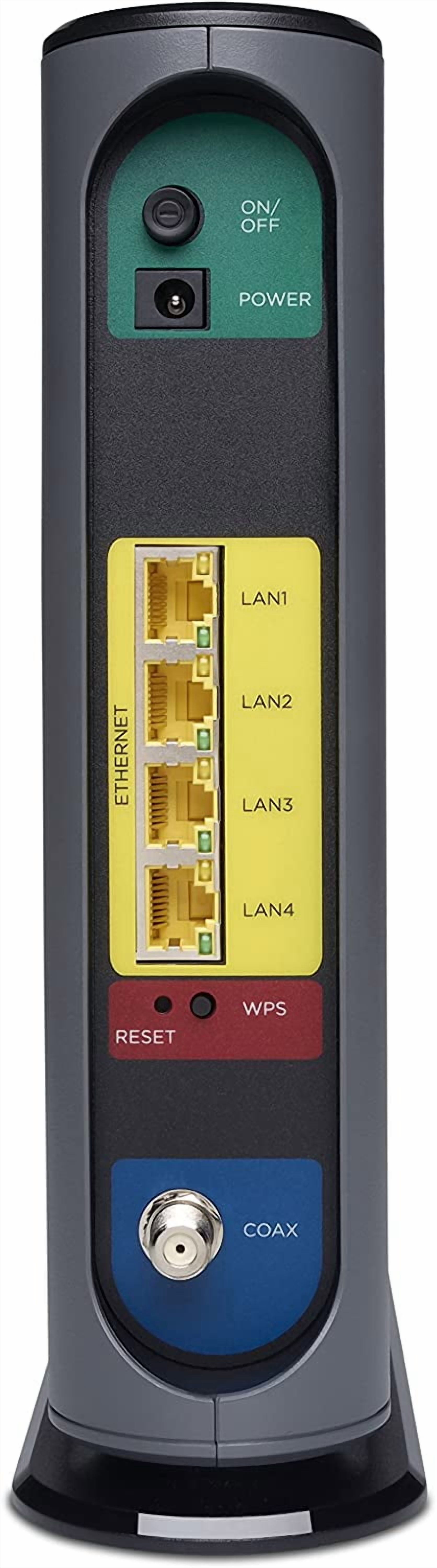 Motorola MG7700 Modem with AC1900 Dual Band 1000 Mbps Wi-Fi Gigabit Router with Power Boost