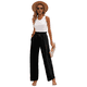thumbnail image 2 of Pantalones de Salón Anchos para Mujer, Color Negro, Talla L, 2 of 8