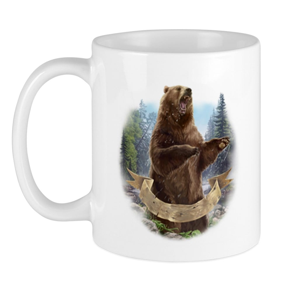 CafePress Grizzly Bear Mug Unique Coffee Mug, Coffee Cup CafePress