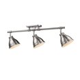 thumbnail image 2 of Duncan 3 Light Semi-Flush - Track Light in Pewter with Pewter Shades, 2 of 5