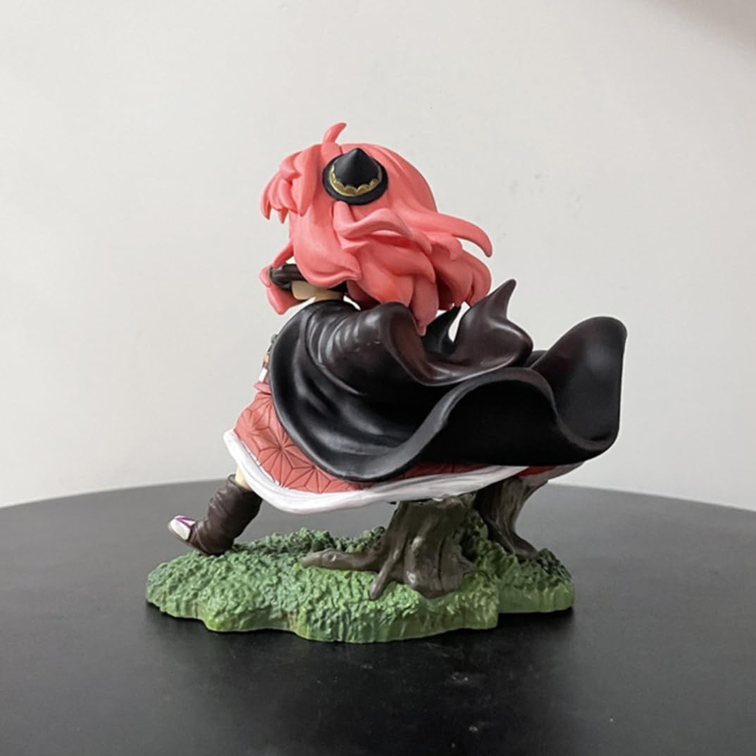 New Kamado Nezuko (Anya Forger Ver) Character Anime Model Statue Action Figures Desktop Ornament Popular Decorations Fan Souvenirs Creative Gift Collectable