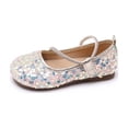 thumbnail image 3 of MEZZALL Child Girls Glitter Soft Sole Kids Shoes For Party And Play Lightweight Sandals Little Girls With Detail And Comfort Daily Fashion Leisure Princess Solid Color Toddler Footwear, 3 of 6