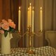 thumbnail image 1 of Candelabro de hierro para mesa de comedor, decoración para hotel, boda, restaurante occidental, candelabro para cena, uno, tres, cinco, 1 of 5