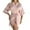 Pink, variant on Kaemgyyd Satin Robes for Women Bridal Wedding Dressing Gown Silk Bathrobe Sleepwear Soft Half Sleeve Kimonos Bridesmaid Robe