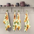 thumbnail image 5 of Soft Absorbent Reusable Kitchen Towels, Set of 1|28x18 in, Vintage Sunflower Butterfly Dining Kitchen Living Room Tea Towels Dish Towels Decorative Towels, 5 of 7