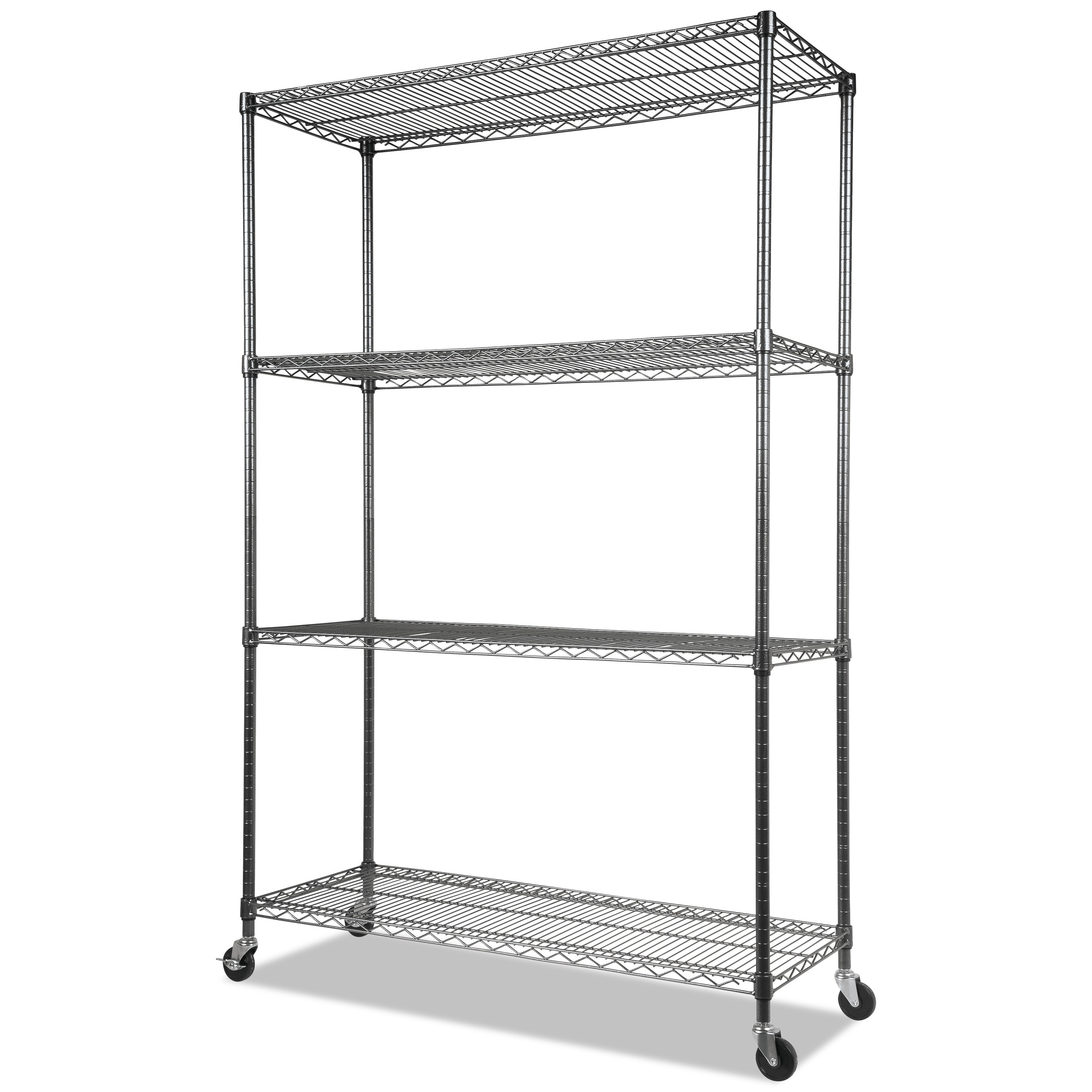 Wire Shelving Unit With Casters, Caster Wheels For Wire Shelving