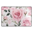 thumbnail image 2 of Roses Flowers Area Floor Mats Non-Slip Rugs Soft Doormat 31 x 20 inch Carpet for Living Dining Room Bedroom Decorative, 2 of 7