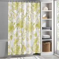 thumbnail image 3 of Watercolor Flower Fabric Shower Curtain Yellow Floral Plant Washable Shower Curtains for Bathroom, Waterproof Bath Curtain with Hooks Home Decor 36x72in, 3 of 8