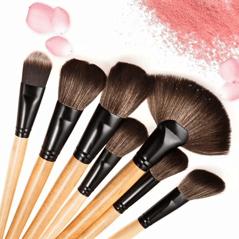 MAANGE 32pcs Professional Makeup Brush Set With Makeup Brush Storage  Case&Makeup Remover Puff&Facial Towel,Makeup Tools With Soft Fiber For Easy  Carrying,Foundation Brush,Eye Shadow Brush,Eyebrow Brush,Brush Set For  Travel