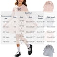 thumbnail image 3 of Fesfesfes Girls Long Sleeve Knitted Sweater Dress Round Neck Bow Detail Pleated A-Line Casual Winter Fall Outfit for School Daily Wear Ages 1-8 Years, 3 of 9