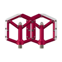 Spank Spike Mountain Bike Platform Pedals 9/16" Aluminum 20 Replaceable Pins Red