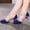 Blue, variant on Professional Latin Dance Shoes for Women Satin Sequins Pointed Toe Closed Toe Ballroom Wedding Dancing Shoes Tacones De Mujer Elegantes