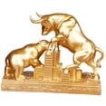 thumbnail image 2 of Colección de estatuas de toro y oso, figura de resina para armario, estantería y sala de estar., 2 of 8