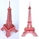 thumbnail image 5 of EeaseMX Rompecabezas de madera 3D de la Torre Eiffel, juguete educativo, rompecabezas divertido para niños (rojo), 5 of 8