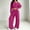 Purple women two piece lounge set a1, variant on BRELIL Women's Two Piece Outfits Sets Long Sleeve Crop Top Wide Leg Elastic Waist Pants Casual Lounge Matching Tracksuit Fall Travel Vacation Loungewear, Gray M