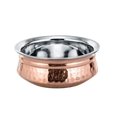 thumbnail image 1 of Verka Hammered Copper Handi Pot, 1 of 5