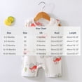thumbnail image 4 of Lutiedan Baby Boys Sleeveless Romper Cotton Crew Neck Newborn Infant Rompers Summer One-Piece Bodysuit Jumpsuit,White,59, 4 of 4