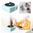 thumbnail image 1 of Sistema de sonido de vinilo Retro tocadiscos de vinilo Sistema de sonido doméstico inalámbrico Mini USB Sistema de inserción de tarjetas para exteriores, 1 of 5