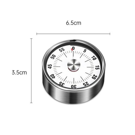 

Kitchen Mechanical Timer Cooking Magnetic Timer Rotary Stainless Steel Countdown