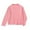 Pink, variant on LIJCC Women's Crew Neck Lightweight Cotton Solid Color Long Sleeve T-Shirts Plus Size Ruffled Mock Neck Shirts with Lettuce Edge Neckline Cute Elegant Regular Tee