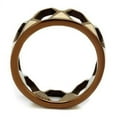 thumbnail image 3 of IP Coffee light Stainless Steel Ring with Epoxy in Champagne for Women Champagne Stone Color Style TK2968 Size 7, 3 of 4