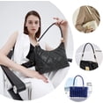 thumbnail image 3 of PU Leather Purse Handle 20.5 Inch Short Leather Handbag Strap Satchel Shoulder Bag Top Handle Bucket Tote Bag Handle with Round Buckle for Hobo Crossbody Purse Designer Handbag Black for DIY, 3 of 6