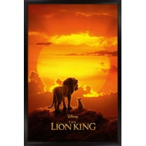 Disney The Lion King - Mufasa And Simba Wall Poster, 14.725" x 22.375", Framed