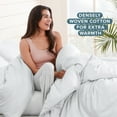 thumbnail image 4 of Bare Home Flannel Duvet Cover Set - 100% Flannel Cotton - Double Brushed - Full, White, 4 of 10