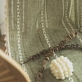 thumbnail image 3 of Cortinas Deeprove Green Boho de 24 cm de largo para dormitorio, 1 panel, 3 of 6