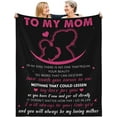 thumbnail image 2 of Throws Blankets to My Mom,Sofa Flannel Blanket Mother Gifts,Birthday Gifts for Mom Blanket with Loving Mother,Mom Gift Blankets from Daughter Son( 50x 60''''), 2 of 6