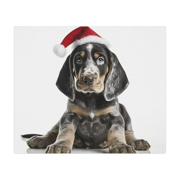 DistinctInk Mouse Pad - 1/4" Foam Rubber - Bluetick Coonhound Puppy