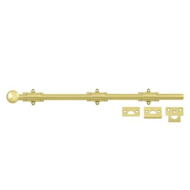 18 in. Heavy Duty Surface Bolt, Bright