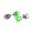 Green, variant on 1 Pair LED Glowing Flower Stud Earrings Light Up Sparkling Earrings with Built-in Battery for Party Festival Daily Decor(White-2.2cm)