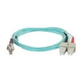 thumbnail image 1 of C2G Câble Fibre Multimode Duplex 3m LC-SC 50/125 - Aqua - 10 Pieds - Câble Patch - LC multi-mode (m) à SC multi-mode (m) - 3 m - Fibre Optique - Duplex - 50 / 125 Microns - OM4 - Aqua, 1 of 9