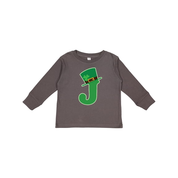 Inktastic Irish St Patricks Day Letter J Monogram Boys or Girls Long Sleeve Toddler T-Shirt