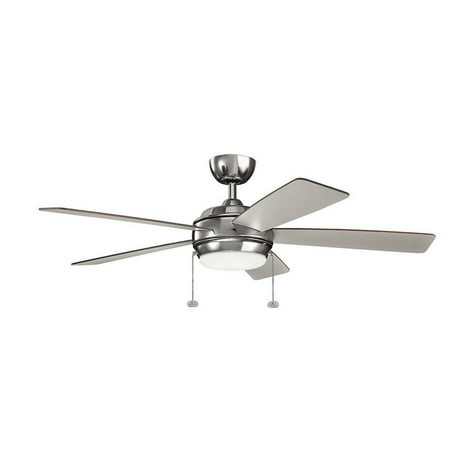 

Ceiling Fan with Light Kit 13.75 inches Tall By 52 inches Wide-Polished Nickel Finish Bailey Street Home 147-Bel-2011806