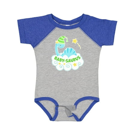 

Inktastic Baby-Saurus with Cute Blue Dinosaur on a Cloud Gift Baby Boy or Baby Girl Bodysuit