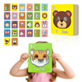 thumbnail image 1 of Creatine Alphabet Animal Cards For Educational Interactive Learning Toy For Kids Perfect For Indoor Activities Develops Letter Recognition And Vocabulary Skills, 1 of 9